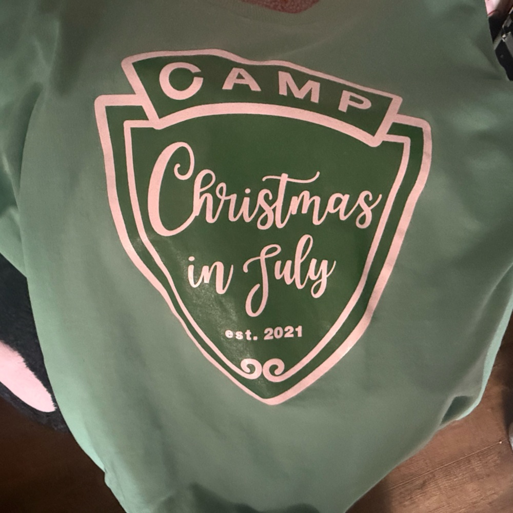 Green 'Camp Christmas in July' Sweatshirt (Hallmark Brand/ Jen Lilley Charity)